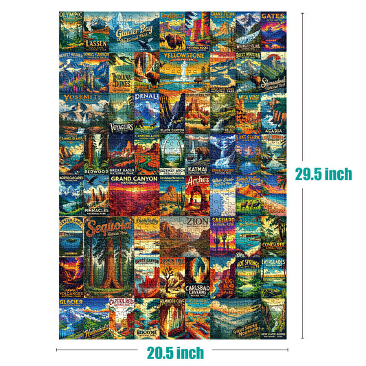 Antelope - 1000 Piece Puzzle for Adults, National Park Adventure, Jigsaw Puzzles 1000 Pieces, High Resolution, Matte Finish, No Dust