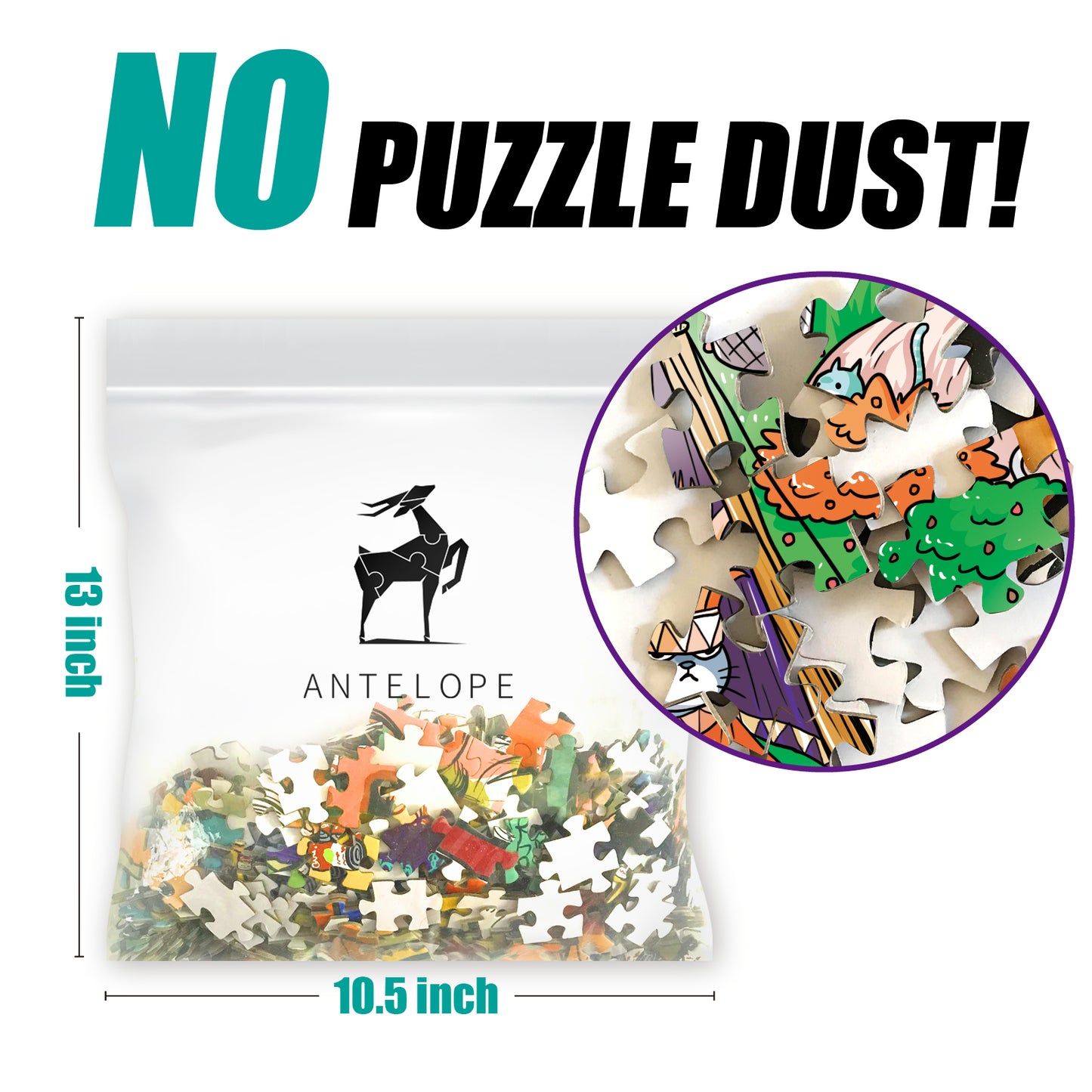 Antelope - 1000 Piece Puzzle for Adults, Cat Campsite Jigsaw Puzzles 1000 Pieces, High Resolution, Matte Finish, Smooth Edging, No Dust Creative Artistic Puzzle
