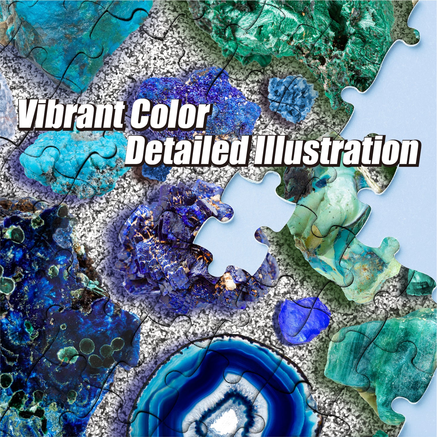 Chromatic Crystals 1000 Piece Jigsaw Puzzle