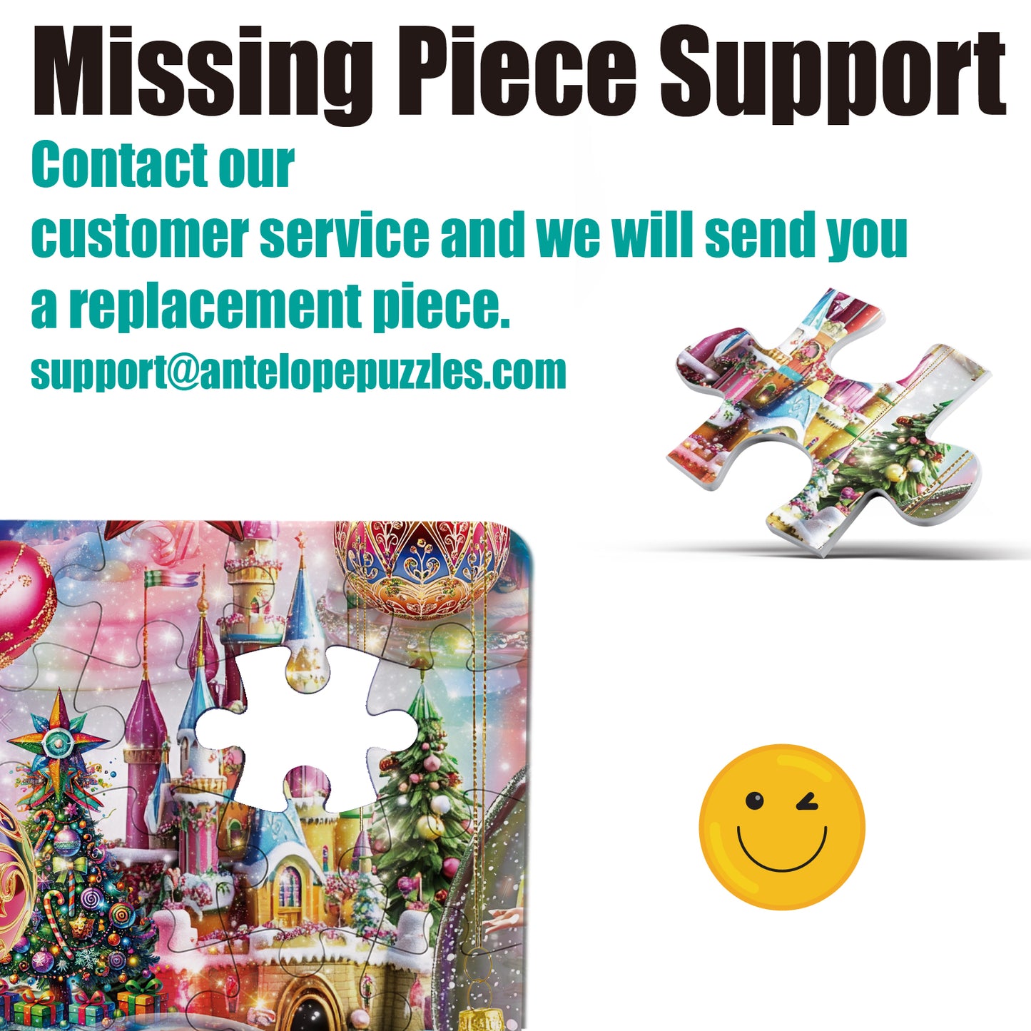 Christmas Jigsaw Puzzle 1000 Pieces for Adults – Snow Globe Dreams Holiday Winter Scene, Cozy Christmas Puzzle Gift for Family Fun