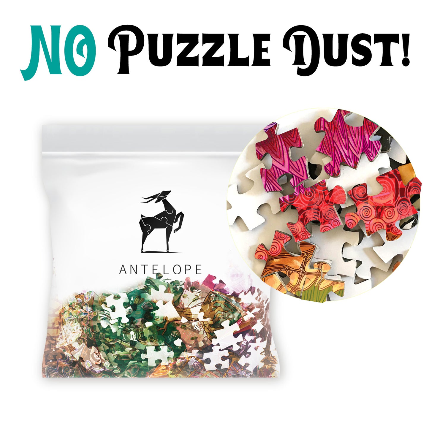 4 in 1 1000 Piece Jigsaw Puzzle Bundle: Hue Wormhole, Mandala Morphe, Mandalic Rose & Gem Mandala