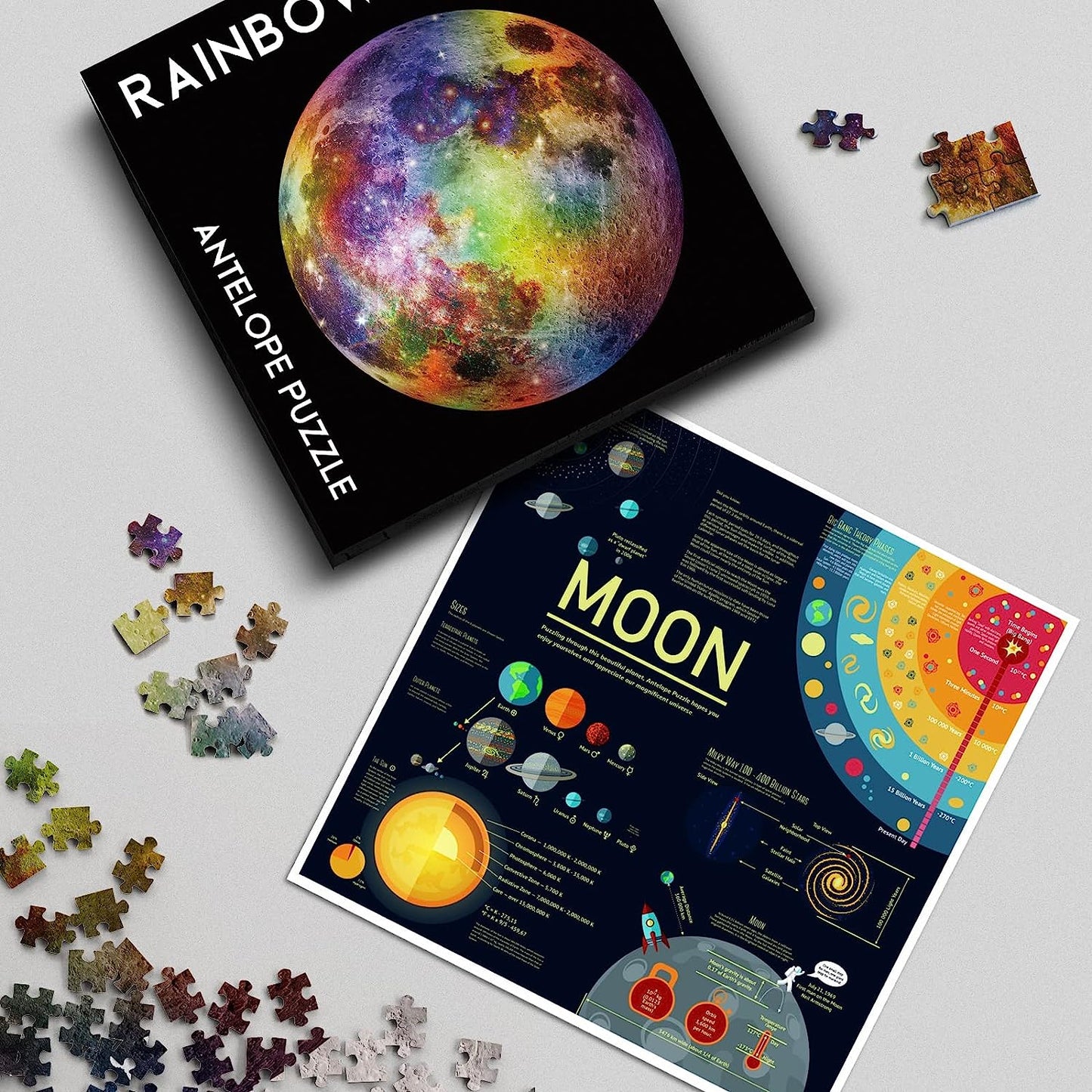 Rainbow Moon 1000 Piece Jigsaw Puzzle