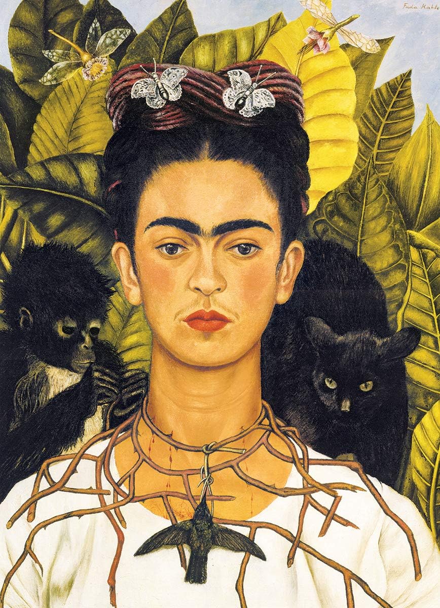 *Other* Self-Portrait with Thorn Necklace and Hummingbird by Frida Kahlo 1000-Piece Puzzle