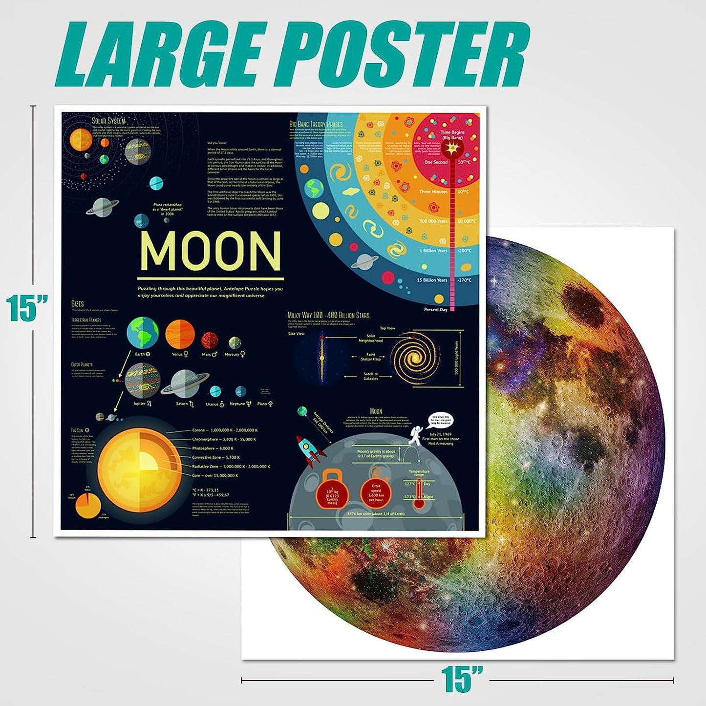 Rainbow Moon 1000 Piece Jigsaw Puzzle