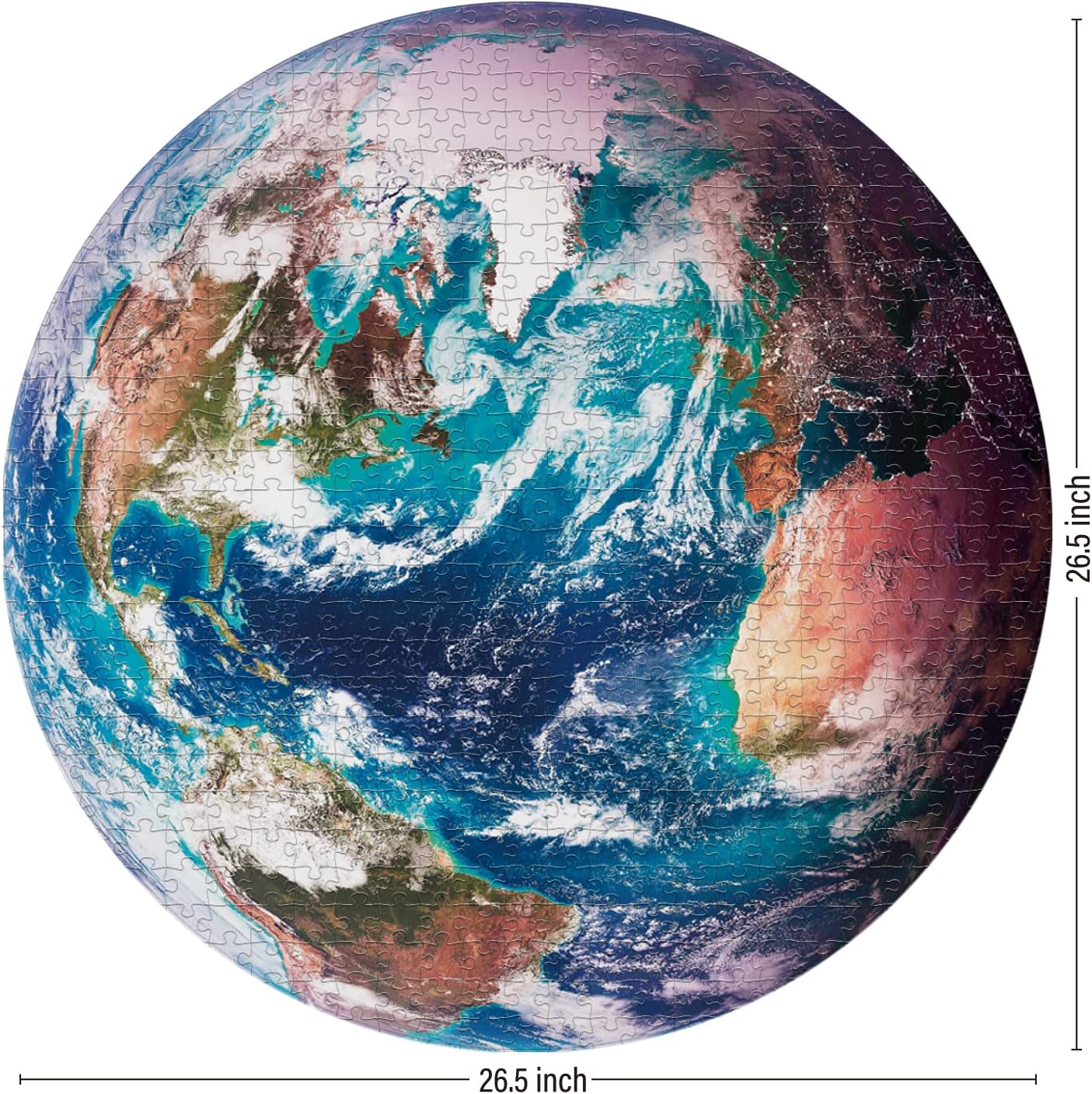 2 in 1 1000 Piece Puzzle Bundle - Earth and Moon