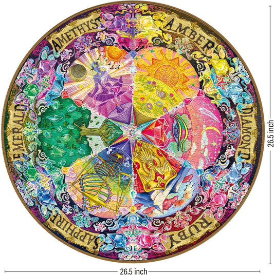 Gem Mandala 1000 Piece Jigsaw Puzzle