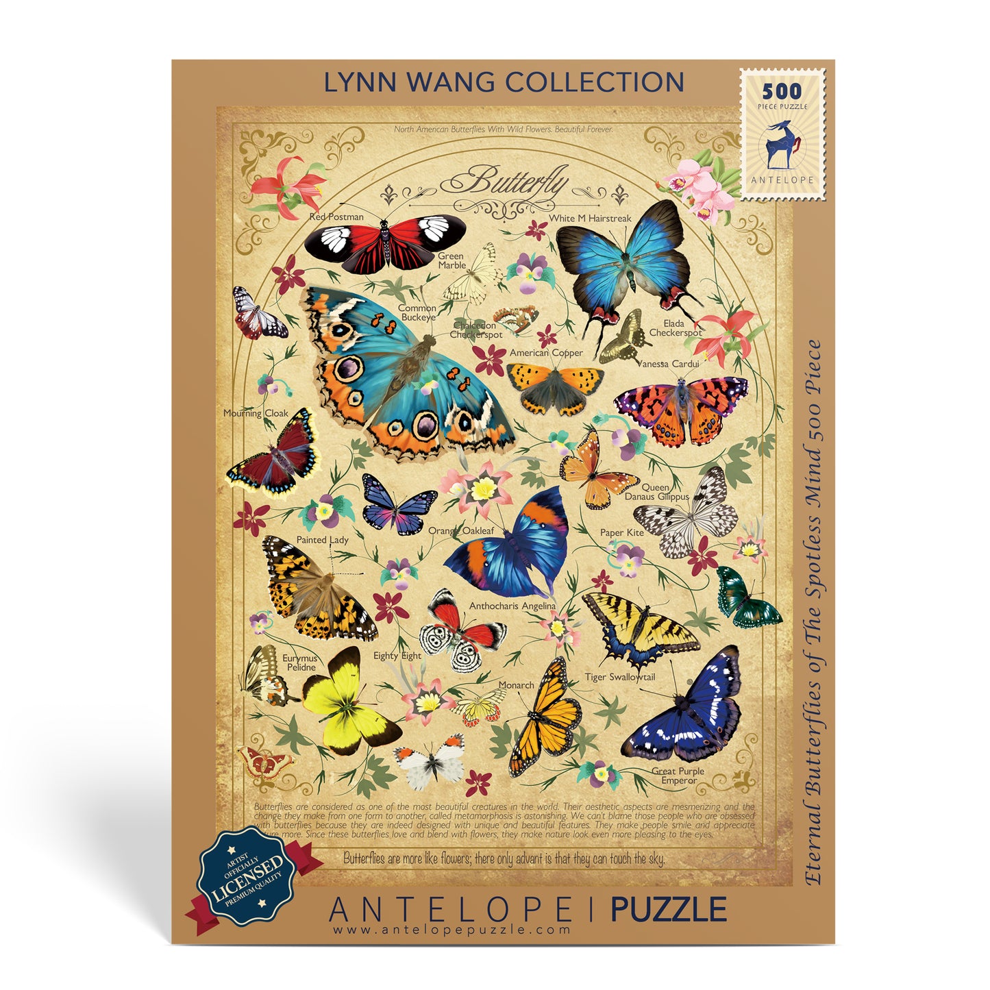 Eternal Butterflies of The Spotless Mind 500 Piece Jigsaw Puzzle
