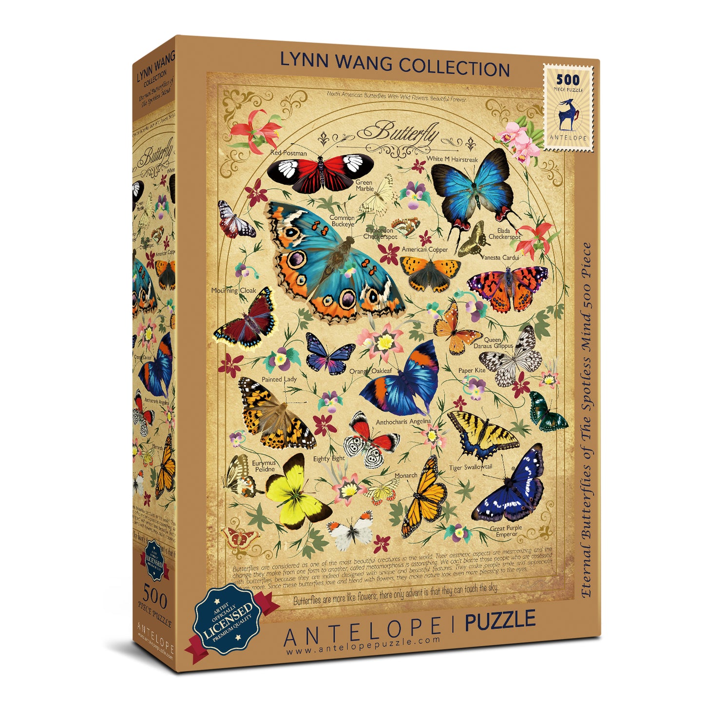 Eternal Butterflies of The Spotless Mind 500 Piece Jigsaw Puzzle
