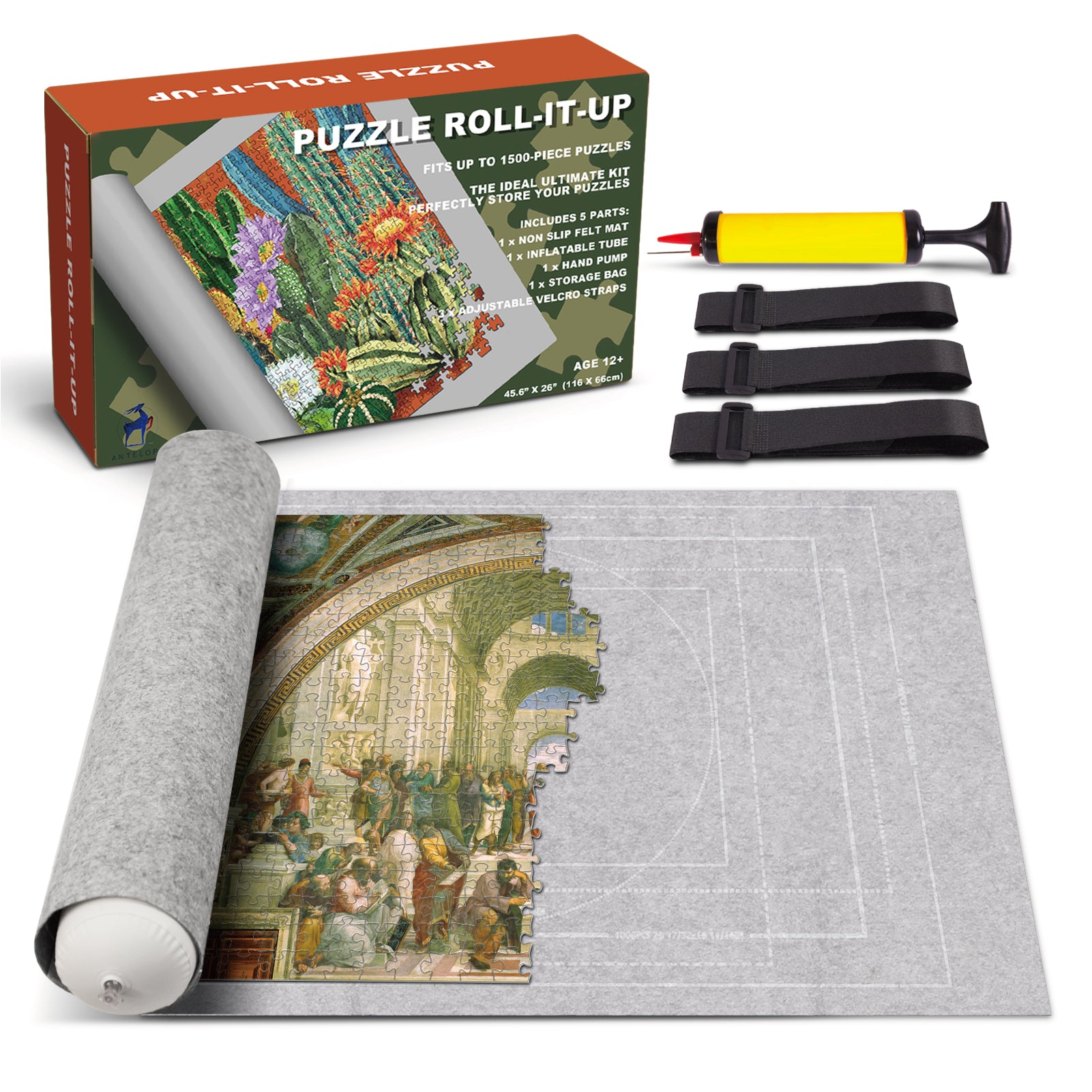 Puzzle Roll-It-Up Mat - Fits up to 1500-piece puzzles 5-piece set –  ANTELOPE PUZZLE