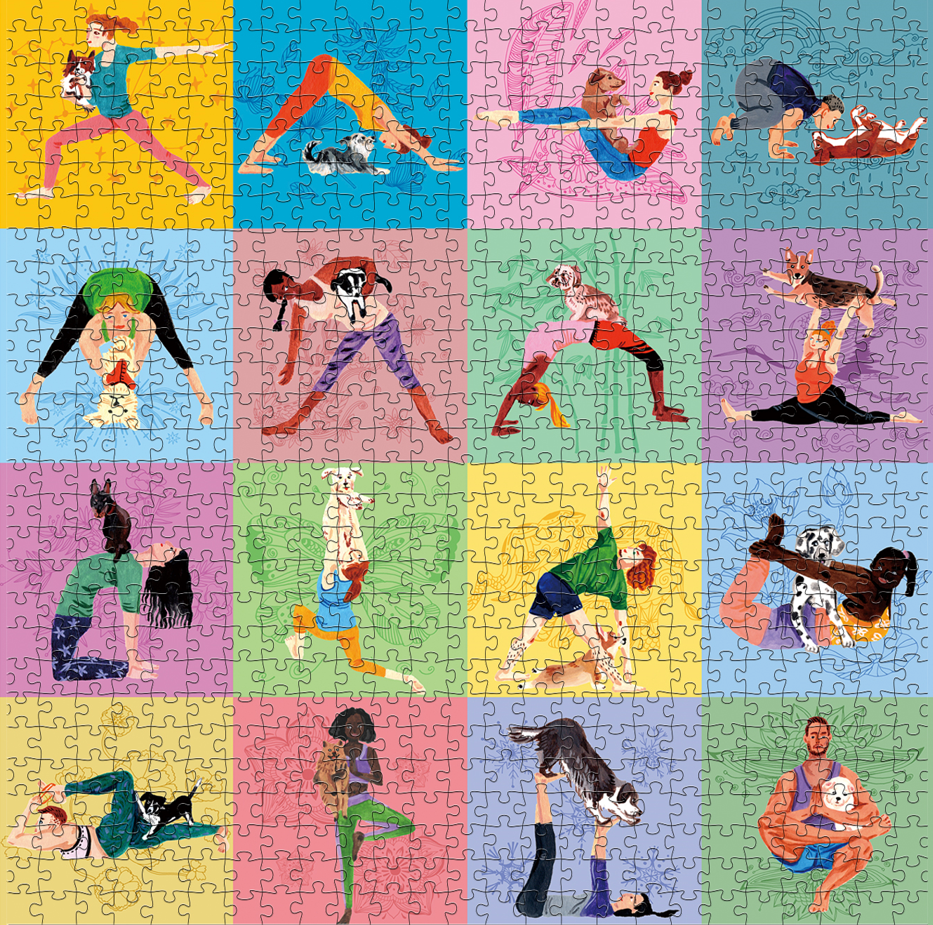 Yoga Dog 500 Piece Jigsaw Puzzle