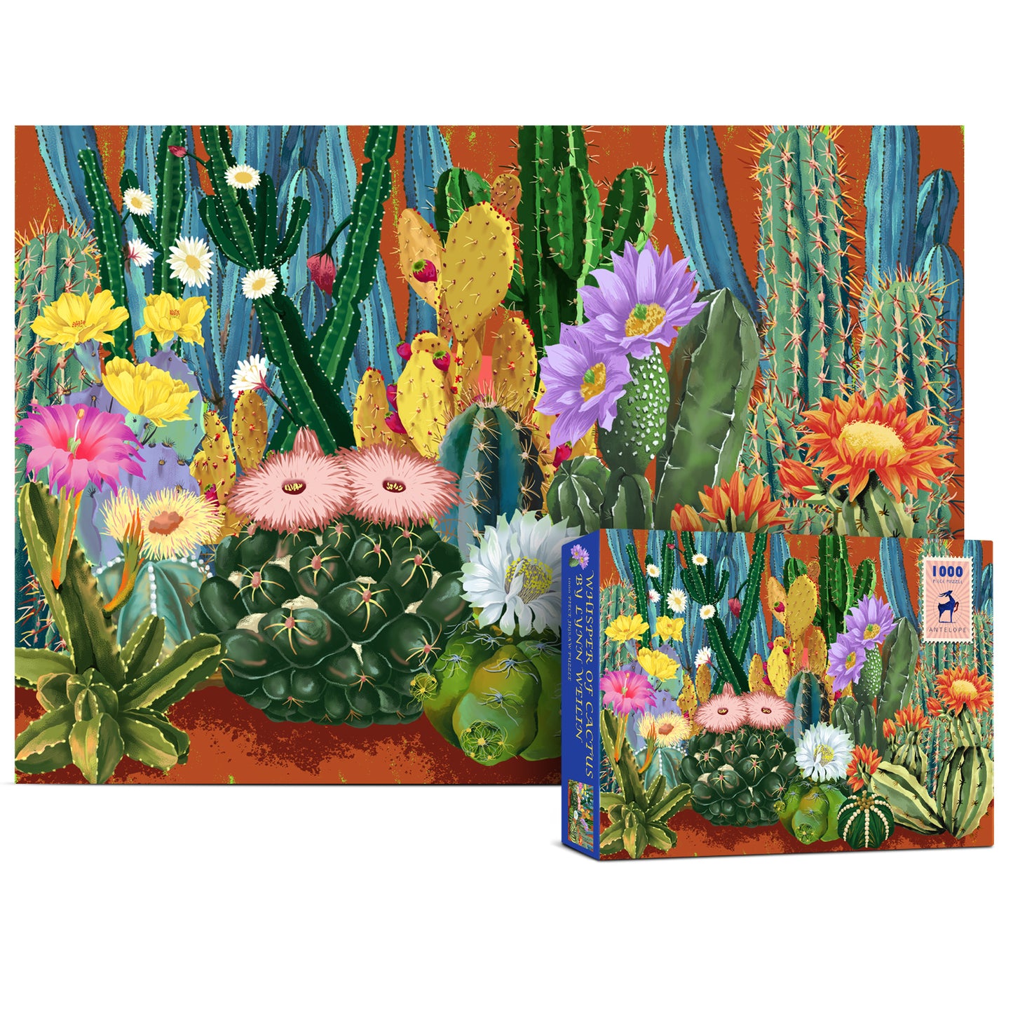 Whisper of Cactus by Lynn Weilin 1000 Piece Jigsaw Puzzle