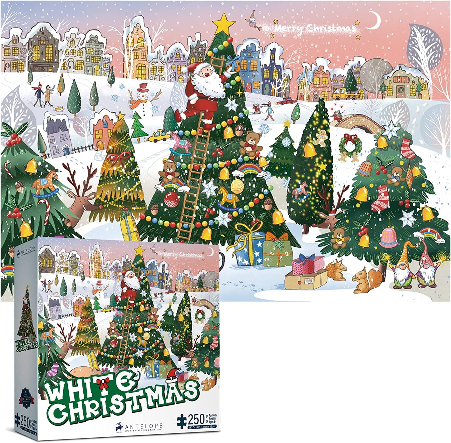 White Christmas 250 Piece Jigsaw Puzzles