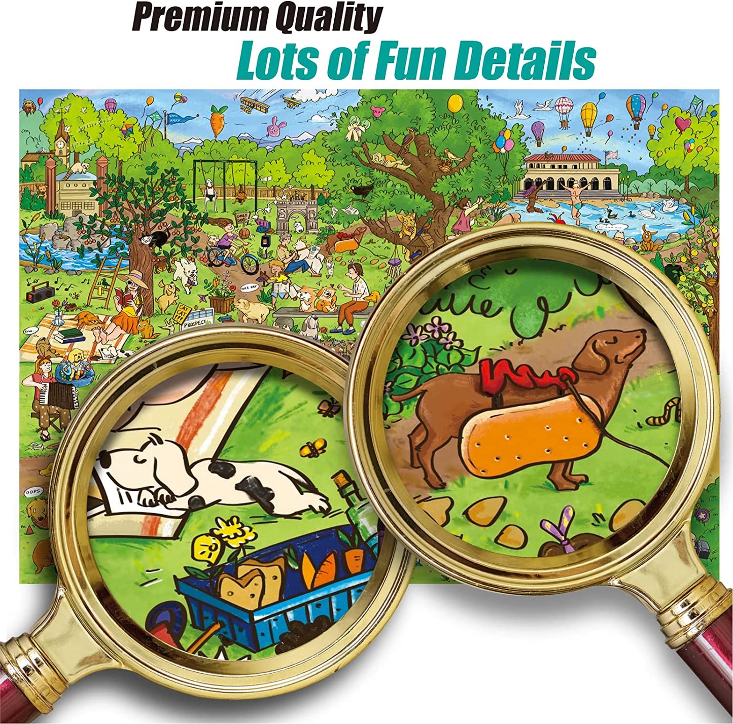Dog Park 500 Large Piece Jigsaw Puzzles