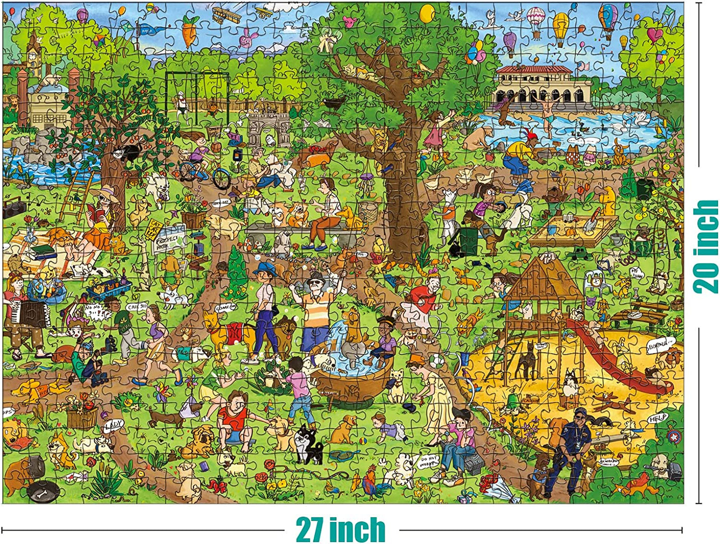 Dog Park 500 Large Piece Jigsaw Puzzles