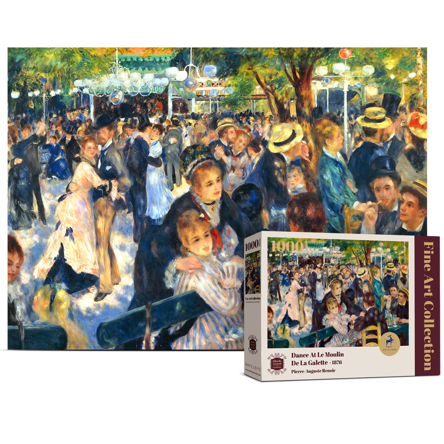 Dance At Le Moulin De La Galette 1000 Piece Jigsaw Puzzle