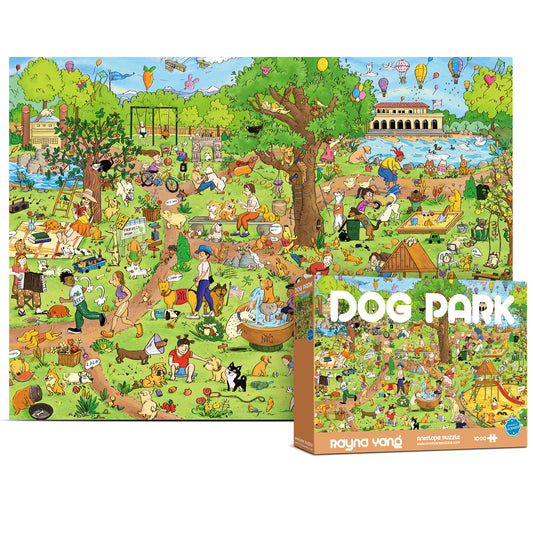 Dog Park Leisure Time 1000 Piece Jigsaw Puzzle
