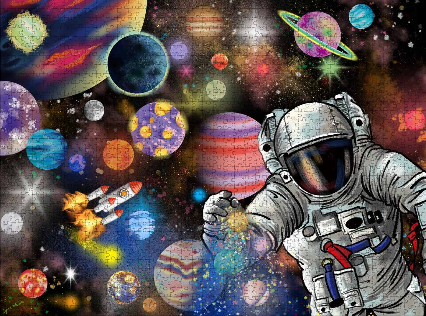 Space Travel 1000 Piece Jigsaw Puzzle