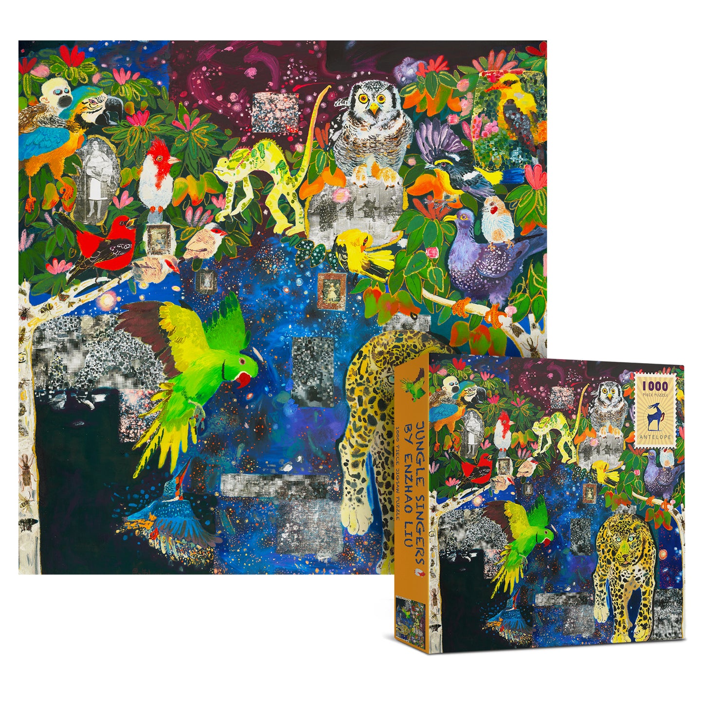 Jungle Singers by Enzhao Liu 1000 Piece Jigsaw Puzzle