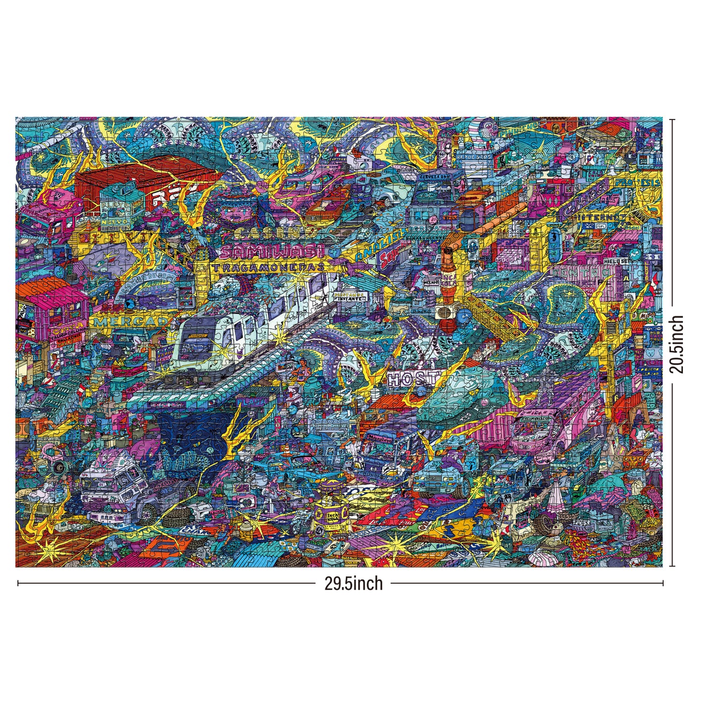 Cyber Lima Metropolis 1000 Piece Jigsaw Puzzle