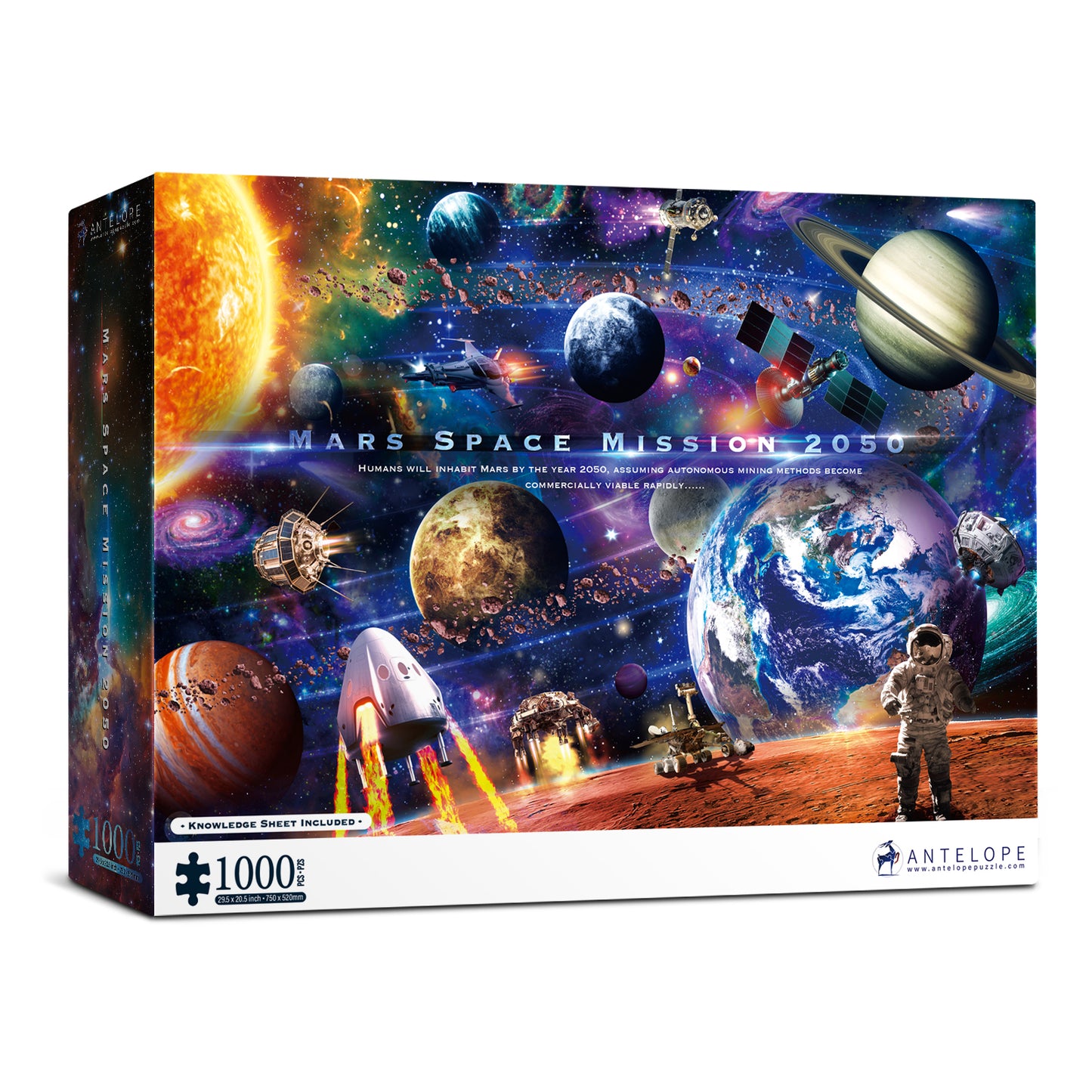Mars Space Mission 2050 Jigsaw Puzzle - The Universe