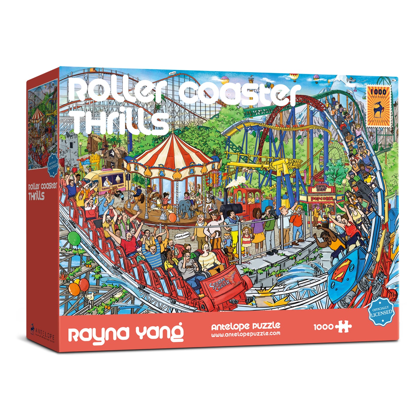 Roller Coaster Thrills Leisure Time 1000 Piece Jigsaw Puzzle