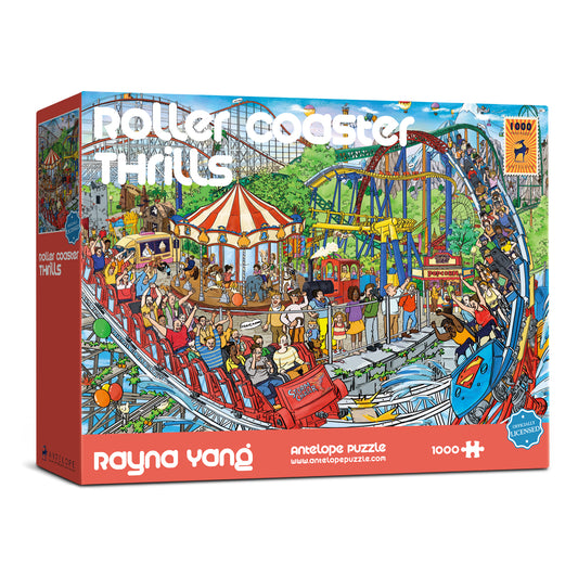 Roller Coaster Thrills Leisure Time 1000 Piece Jigsaw Puzzle