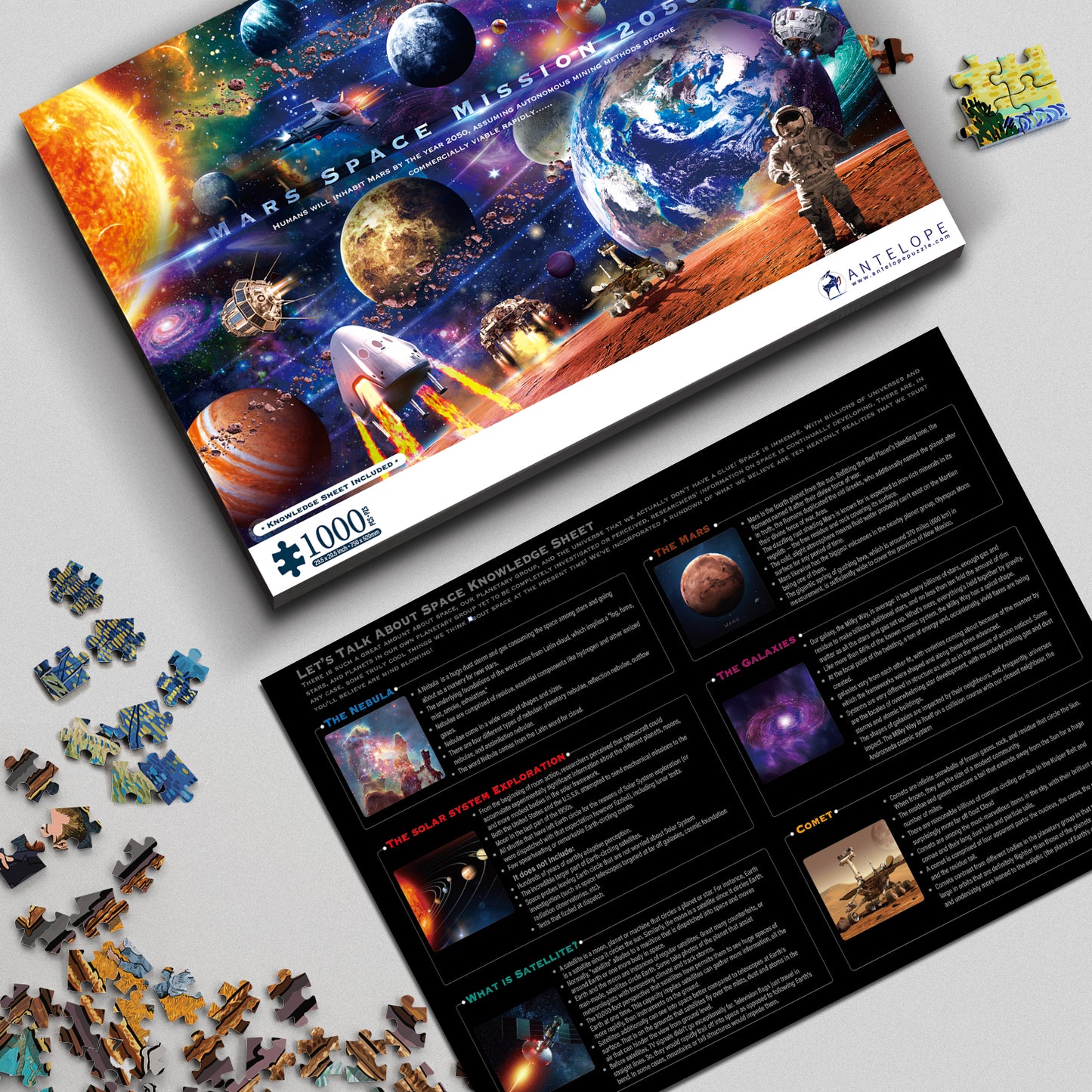 Mars Space Mission 2050 Jigsaw Puzzle - The Universe