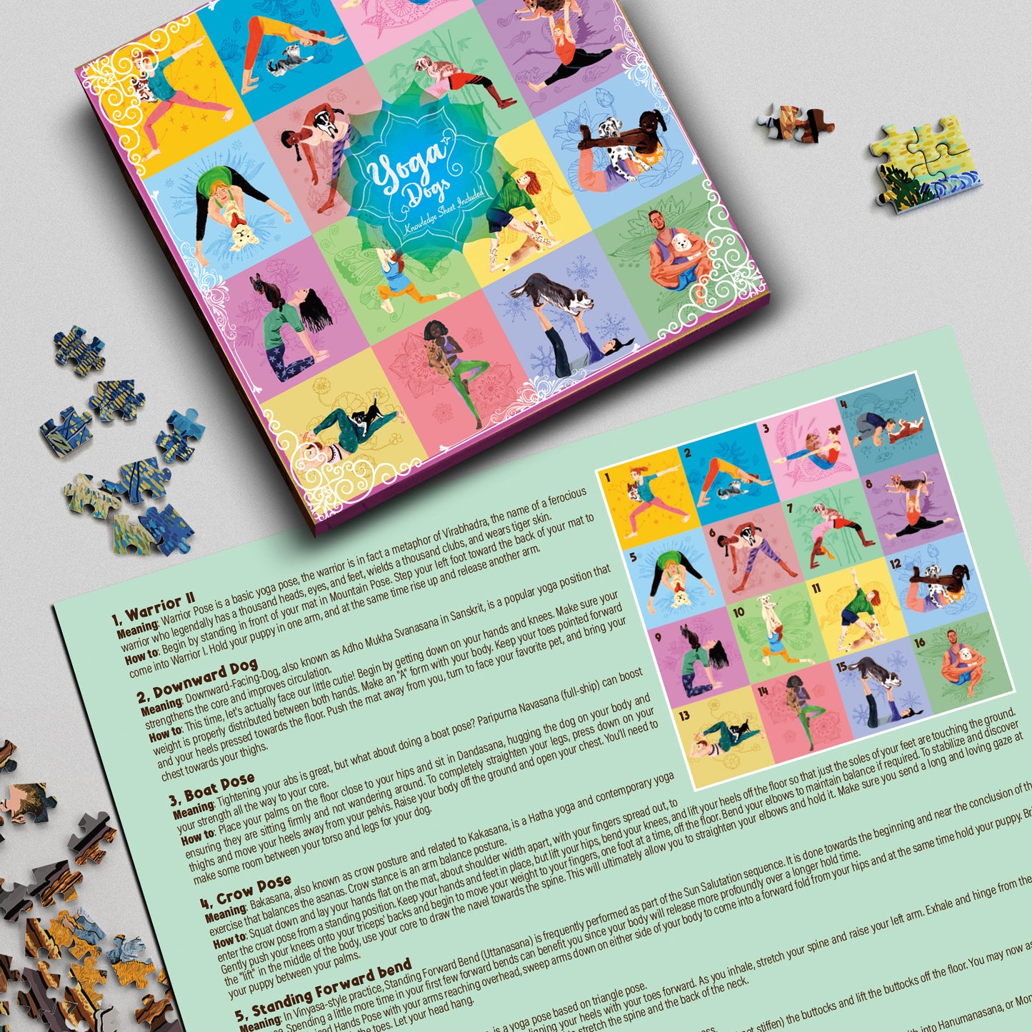 Yoga Dog 500 Piece Jigsaw Puzzle