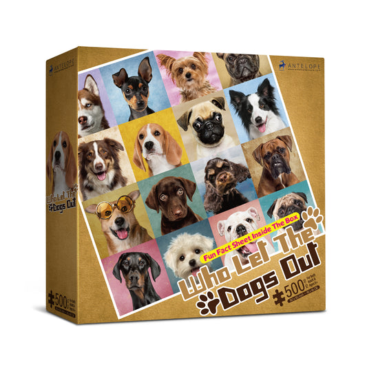 Who Let The Dog Out 500 Piece Jigsaw Puzzle