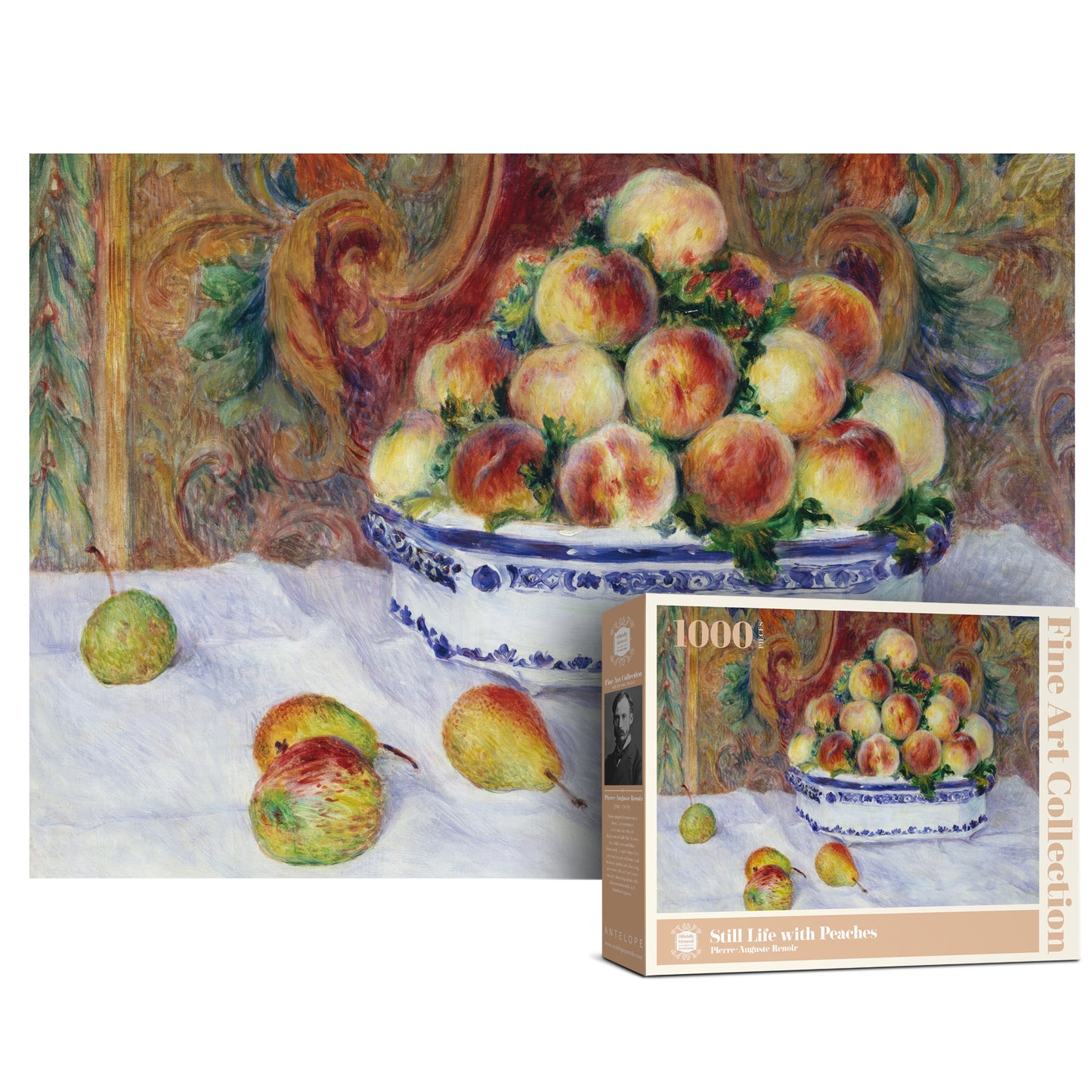 Still Life with Peaches 1000 Piece Jigsaw Puzzle