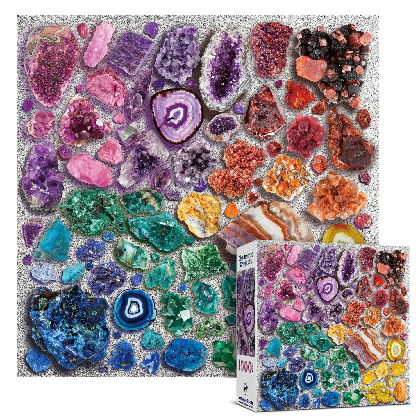 Chromatic Crystals 1000 Piece Jigsaw Puzzle