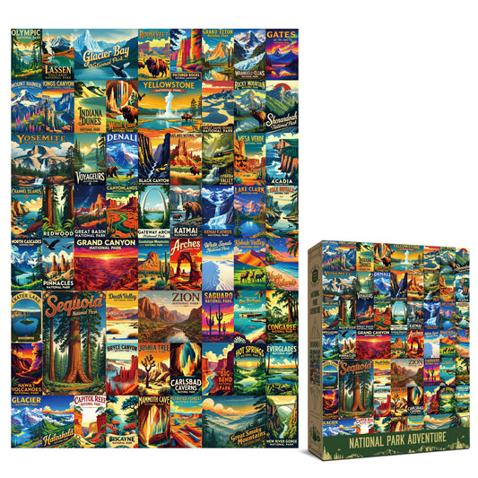 Antelope - 1000 Piece Puzzle for Adults, National Park Adventure, Jigsaw Puzzles 1000 Pieces, High Resolution, Matte Finish, No Dust