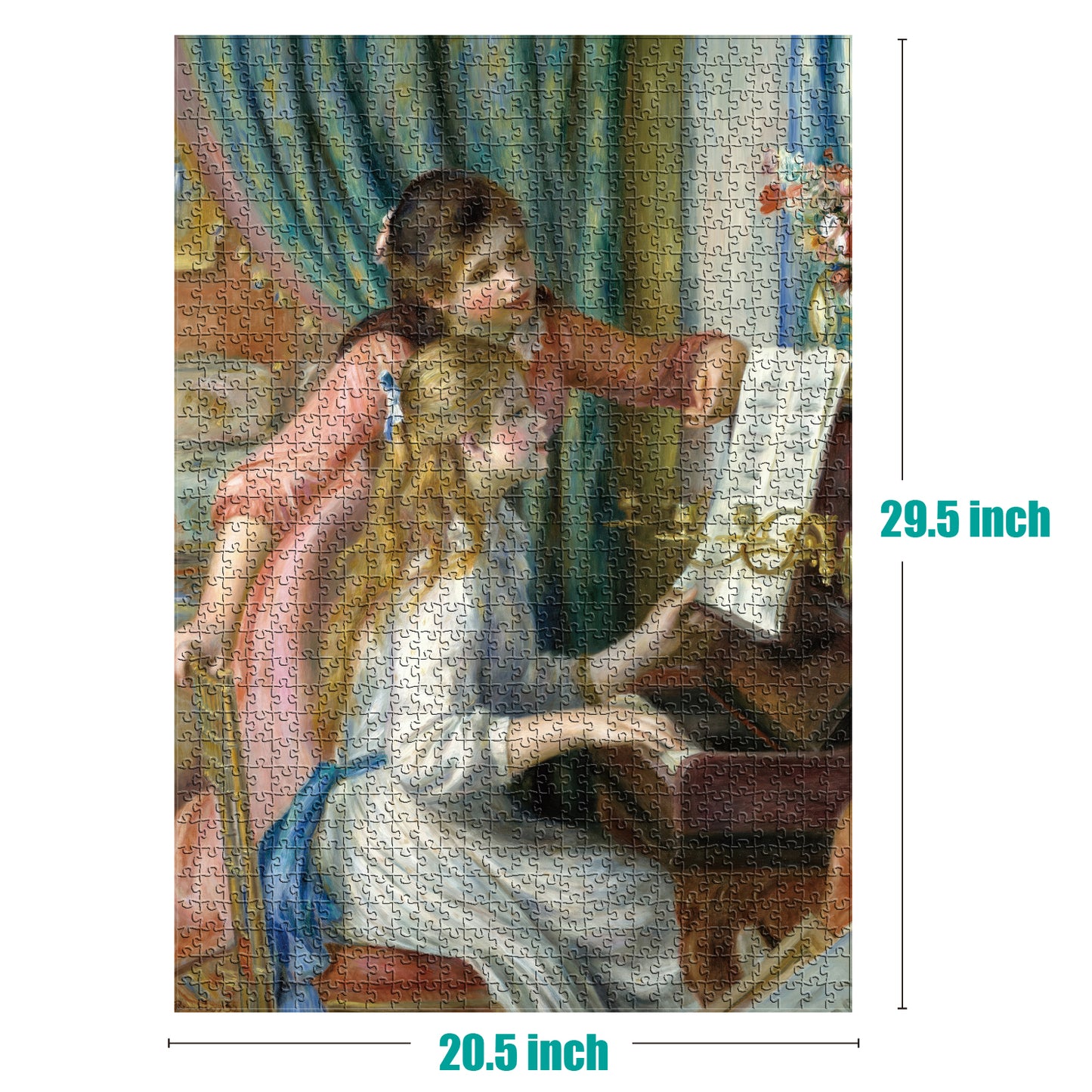 Two Young Girls at the Piano 1000 Piece Jigsaw Puzzle