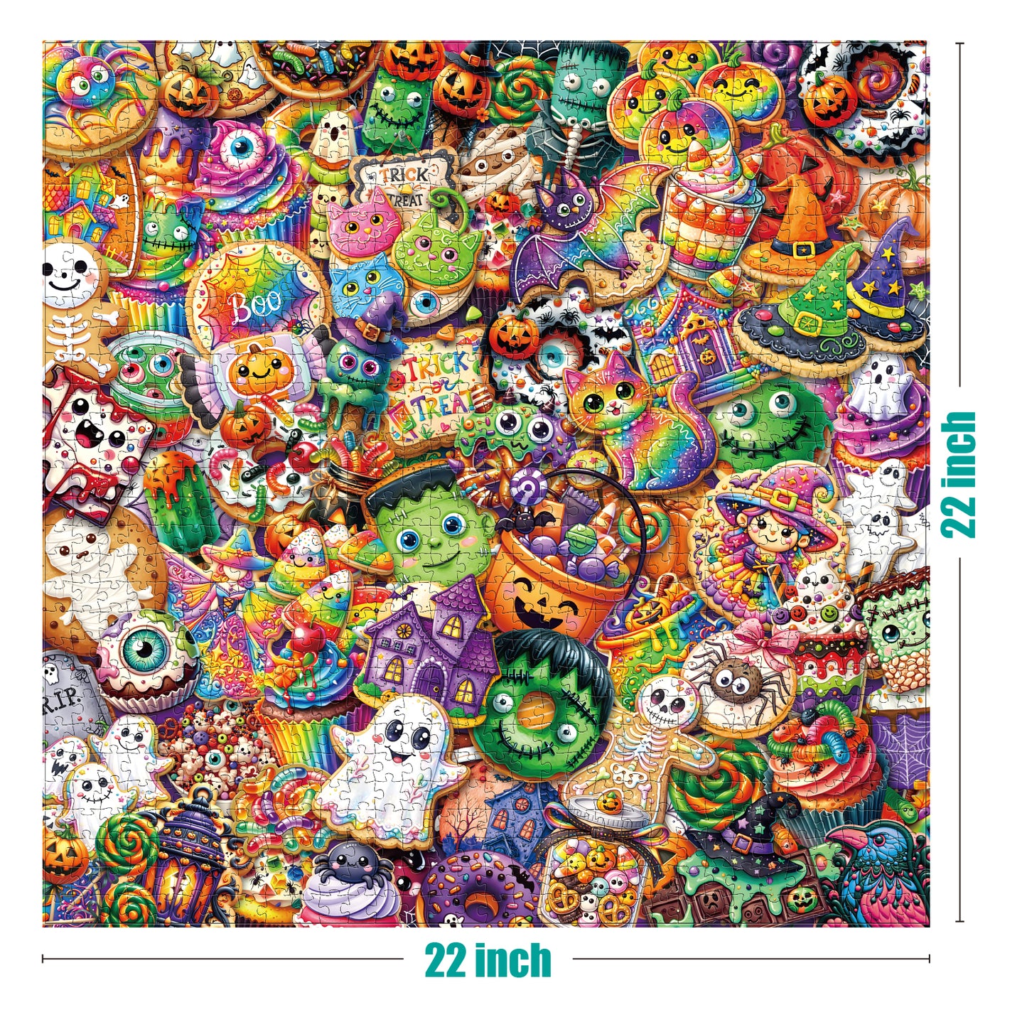 Antelope - 1000 Piece Puzzle for Adults, Spooky Sweet Treats - Jigsaw Puzzles 1000 Pieces, High Resolution, Matte Finish, No Dust