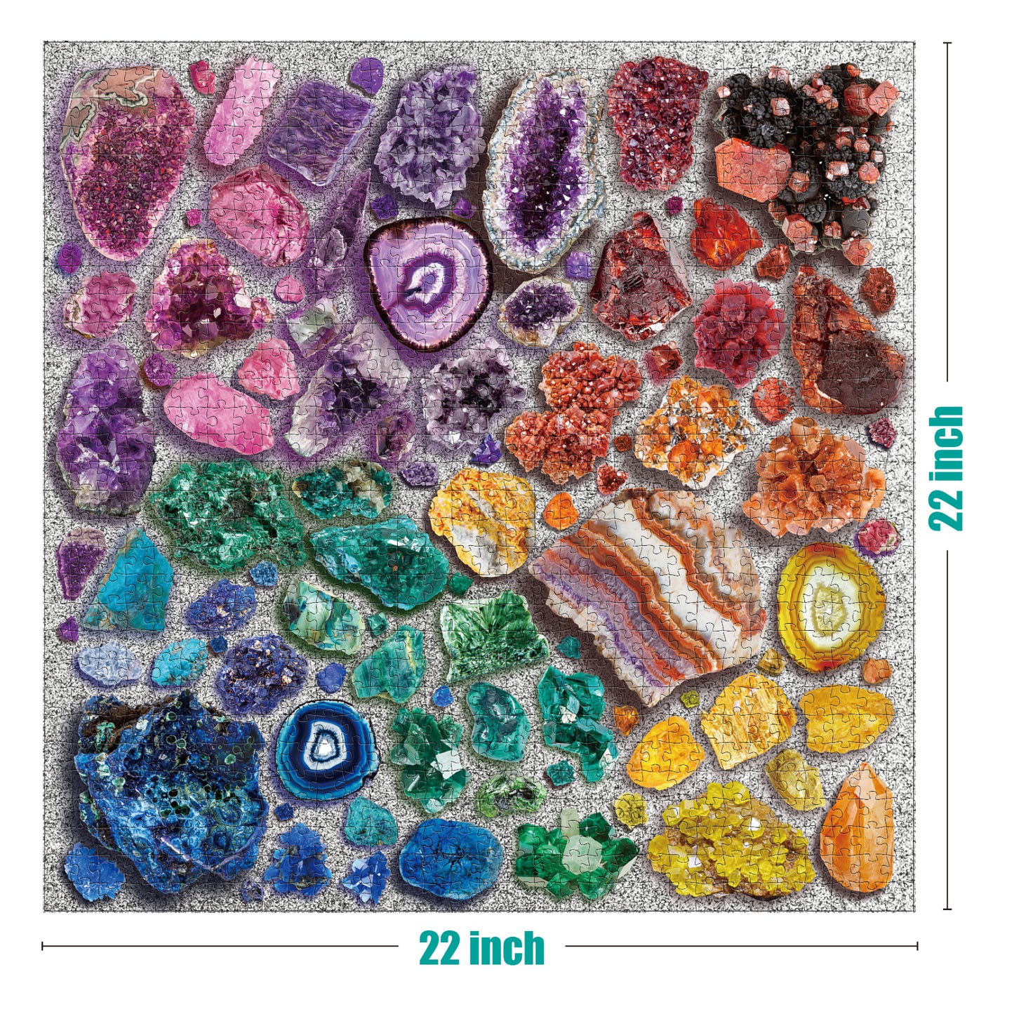 Chromatic Crystals 1000 Piece Jigsaw Puzzle