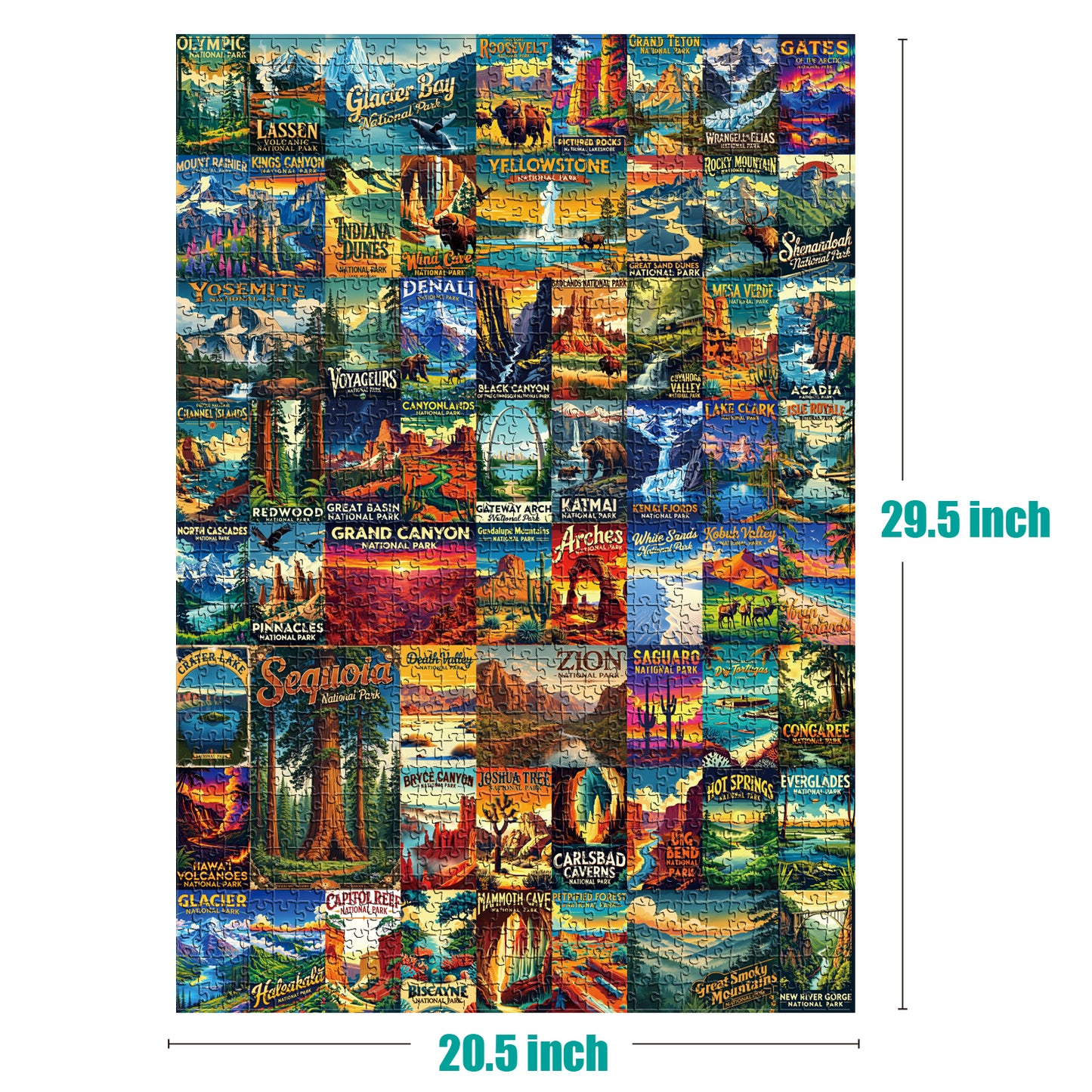 Antelope - 1000 Piece Puzzle for Adults, National Park Adventure, Jigsaw Puzzles 1000 Pieces, High Resolution, Matte Finish, No Dust