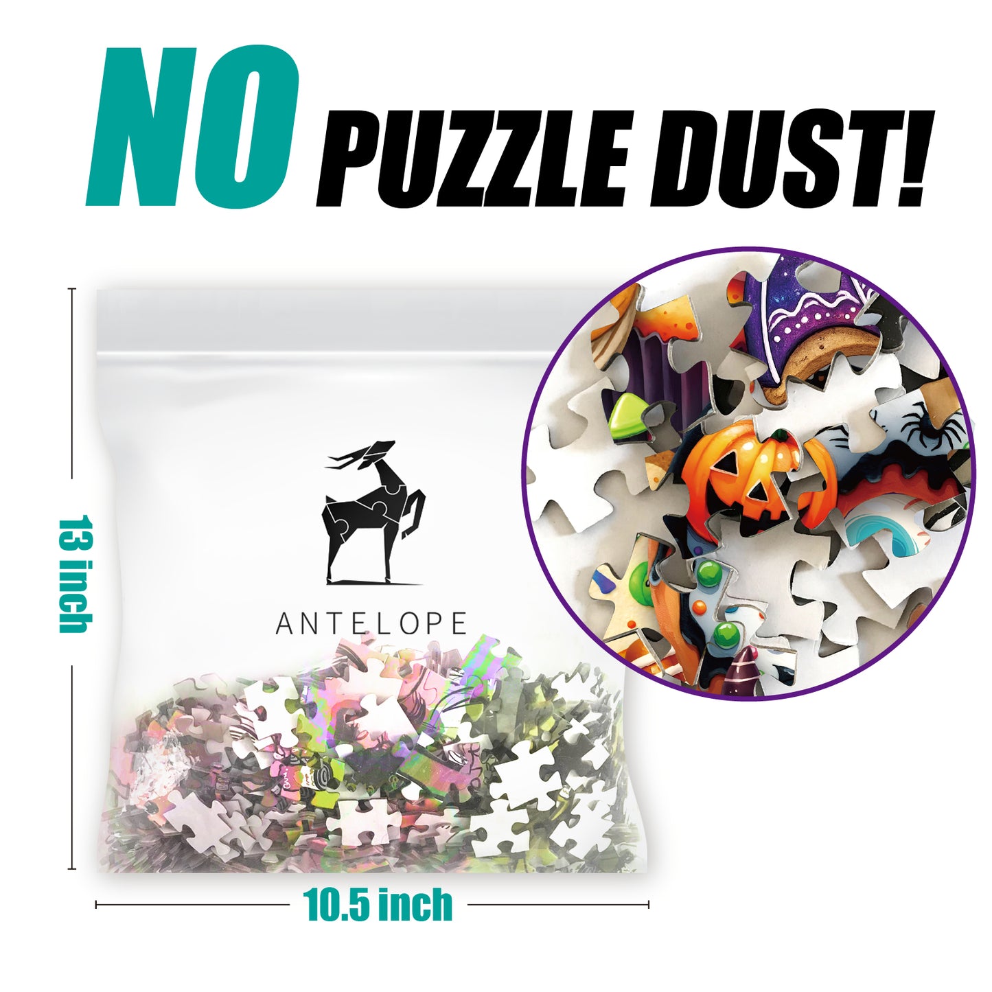 Antelope - 1000 Piece Puzzle for Adults, Spooky Sweet Treats - Jigsaw Puzzles 1000 Pieces, High Resolution, Matte Finish, No Dust
