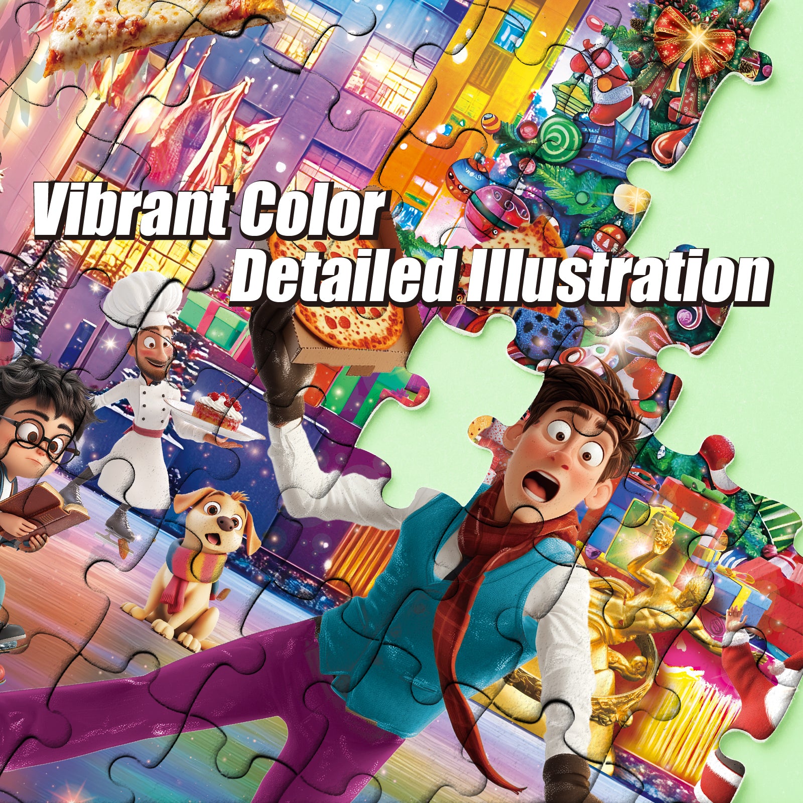 クリスマスSALE シュウ Christmas Jigsaw Puzzle 1000 Pieces for Adults – Christmas at
