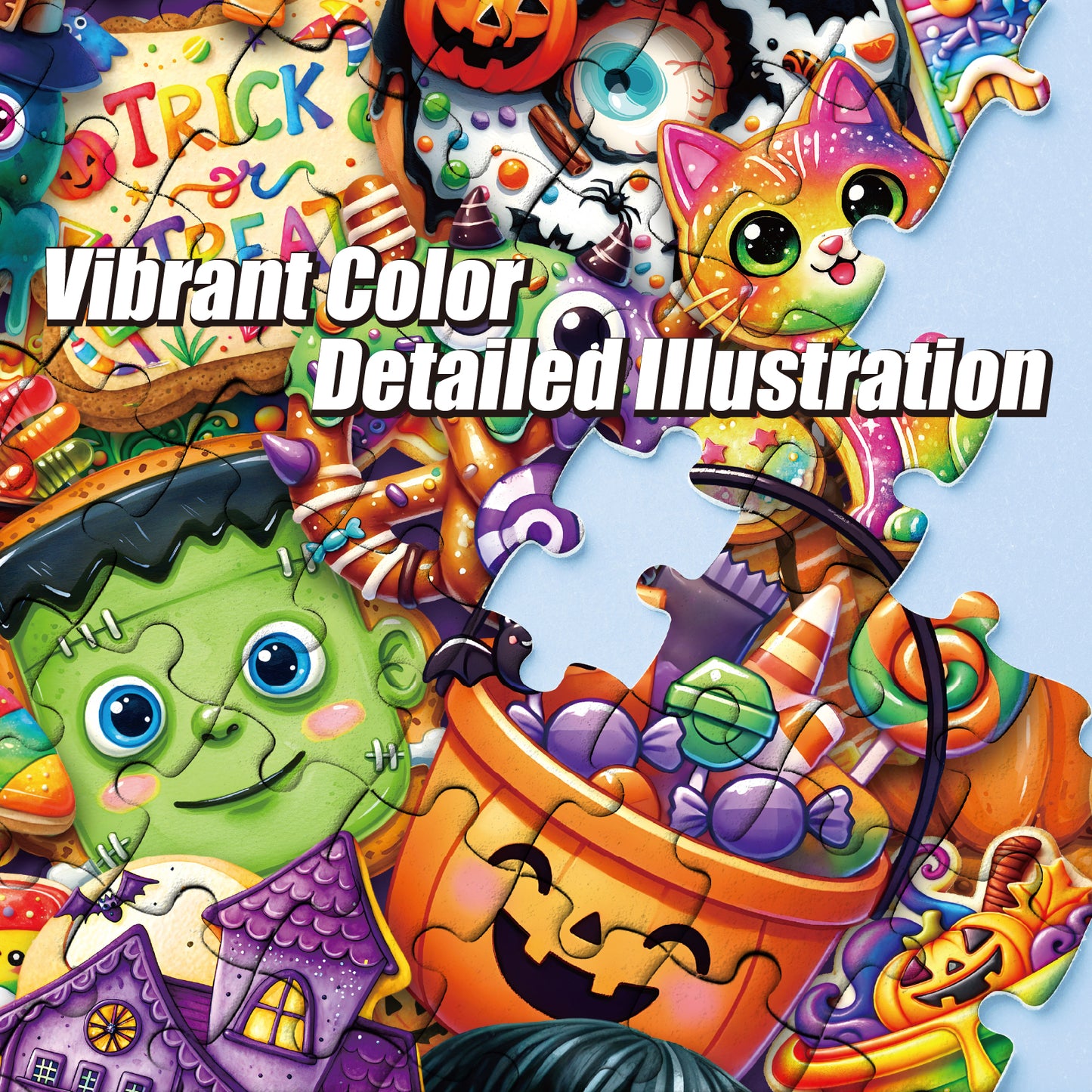 Antelope - 1000 Piece Puzzle for Adults, Spooky Sweet Treats - Jigsaw Puzzles 1000 Pieces, High Resolution, Matte Finish, No Dust