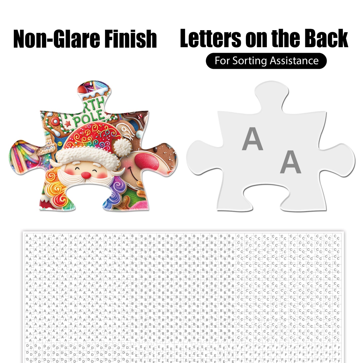 Antelope - 1000 Piece Puzzle for Adults, Frosted Christmas Treats - Jigsaw Puzzles 1000 Pieces, High Resolution, Matte Finish, No Dust