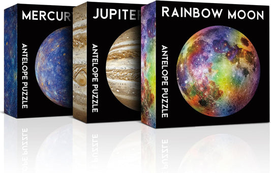 3 in 1 Puzzle Bundle - Rainbow Moon & Mercury & Jupiter