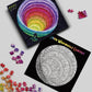 2 in 1 1000 Piece Jigsaw Puzzle Bundle: Hue Wormhole & Mandalic Rose