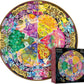 2 in 1 1000 Piece Jigsaw Puzzle  Bundle: Hue Wormhole & Gem Mandala
