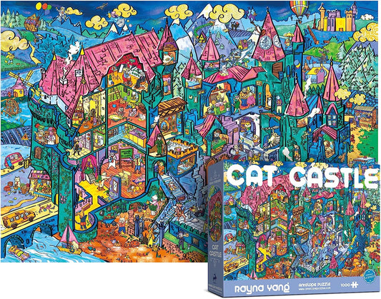 Antelope Cat Castle 1000 Piece Jigsaw Puzzle