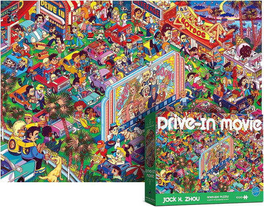 Antelope Drive In Movie 1000 Piece Jigsaw Puzzle