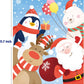 2 in 1-24 Large Piece Jigsaw Puzzle Santa with His Friends for Kids Age 3 and up
