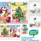 2 in 1-24 Large Piece Jigsaw Puzzle Santa with His Friends for Kids Age 3 and up