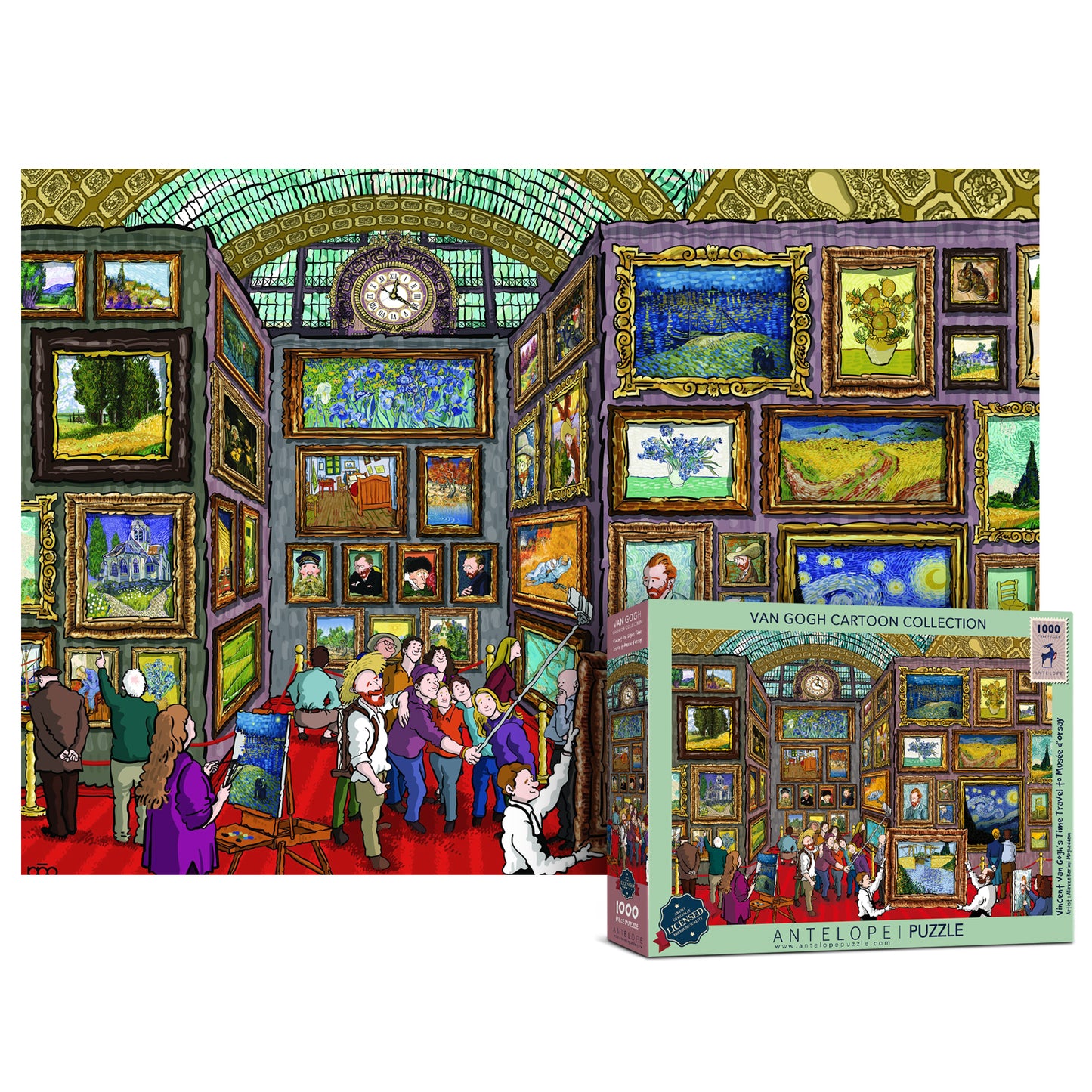 Vincent van Gogh’s Time Travel to Musée d’Orsay 1000 Piece Jigsaw Puzzle