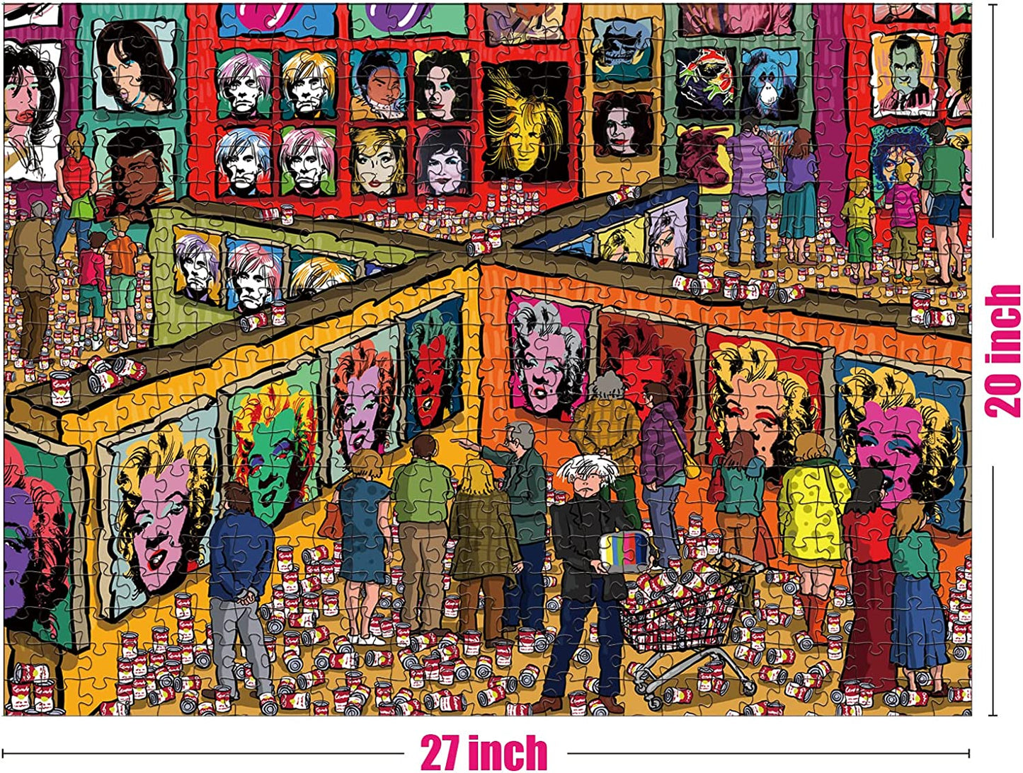The Factory of Andy Warhol 500 Large Piece Jigsaw Puzzle