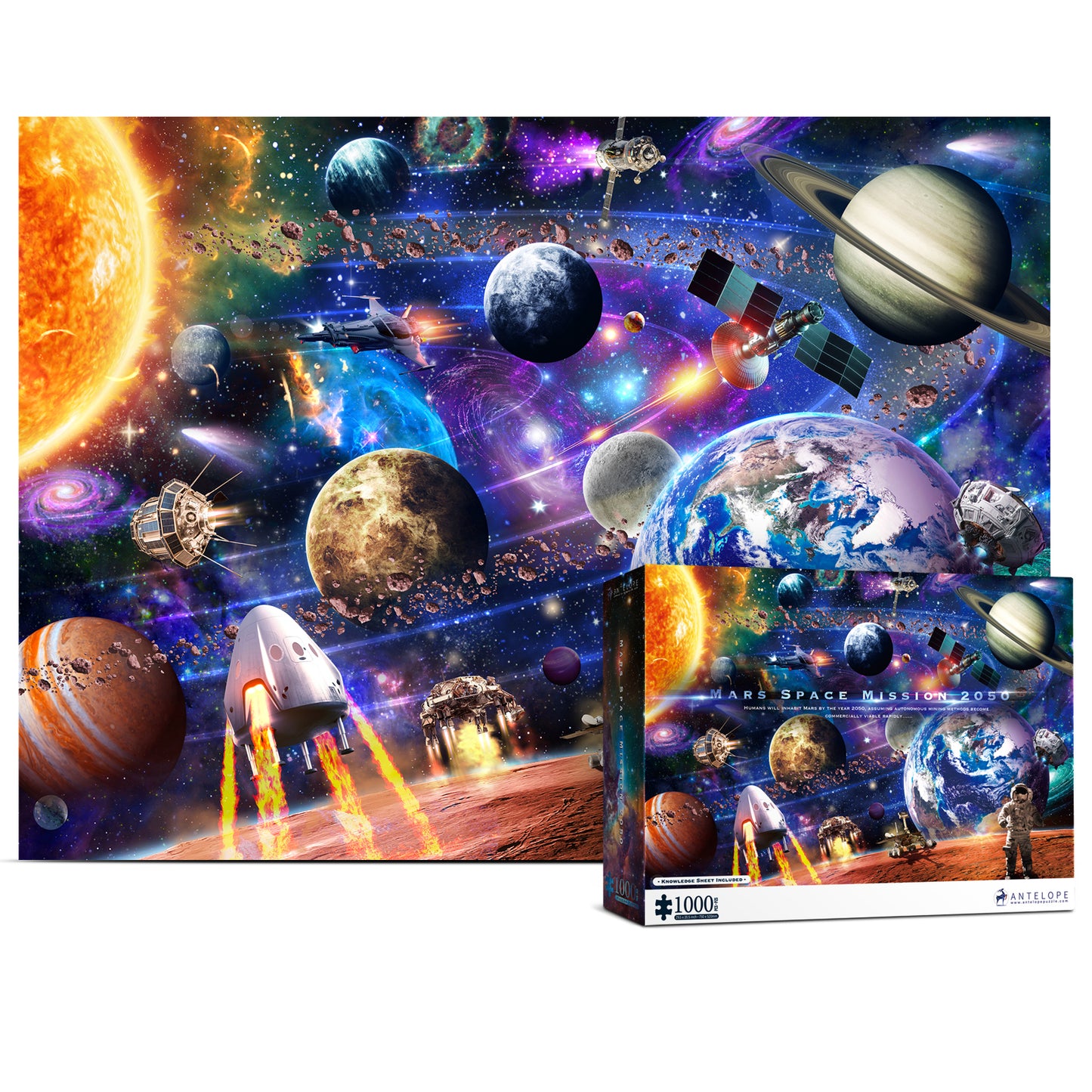 Antelope Mars Space Mission 2050 Jigsaw Puzzle - The Universe